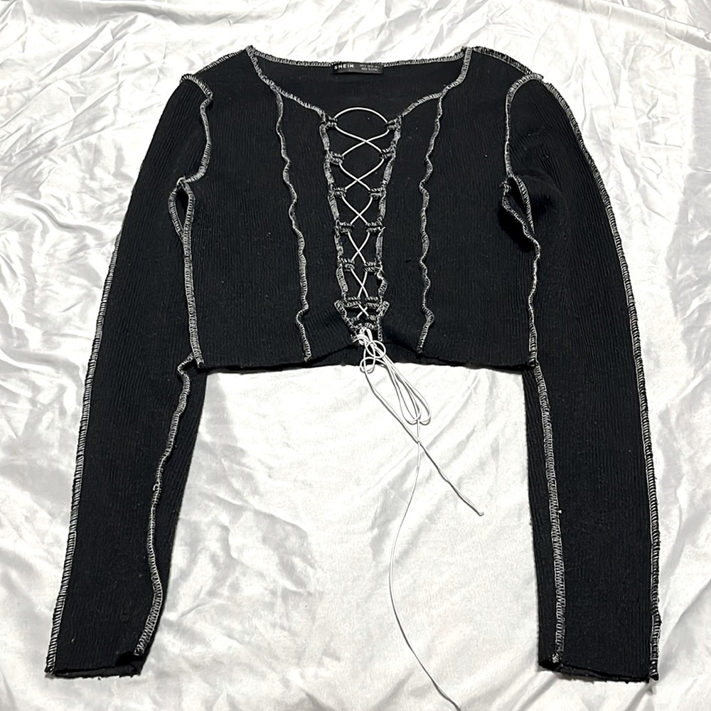 Black SHEIN crop top